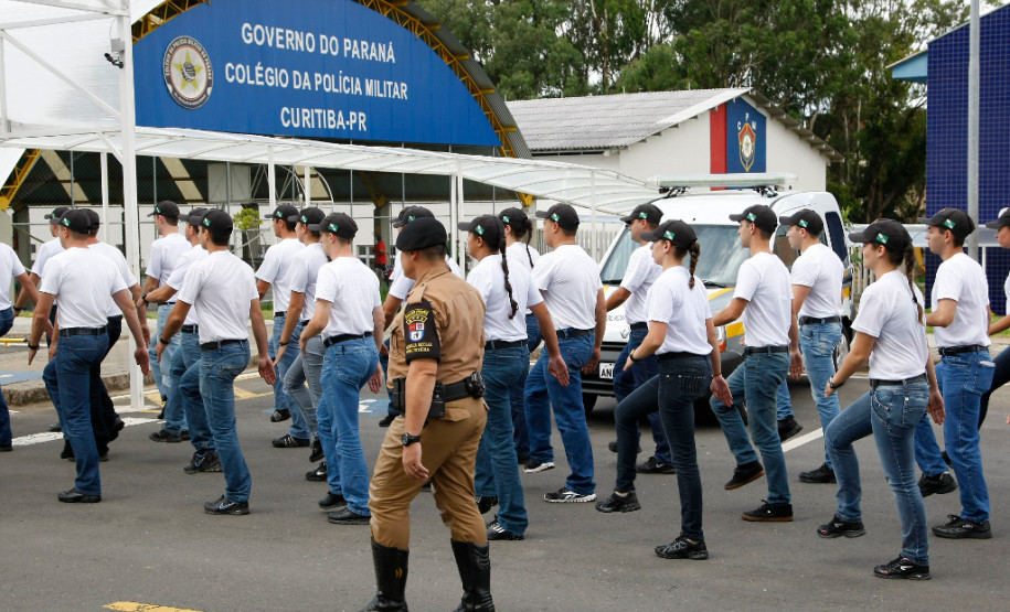 Alunos Soldados da Polícia Militar no curso do BPEC. 24-02-14.