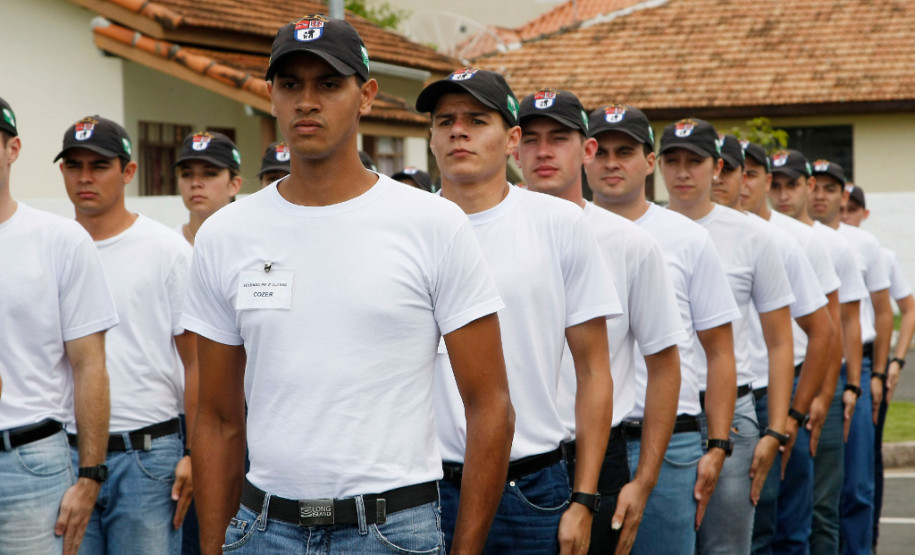 Alunos Soldados da Polícia Militar no curso do BPEC. 24-02-14.