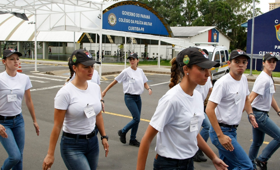 Alunos Soldados da Polícia Militar no curso do BPEC. 24-02-14.