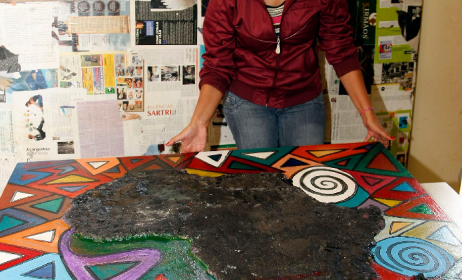 Palmas, Escola Estadual Quilombola Maria Joana Vieira, na foto a Pedagoga Maria Isabel . 12-11-13.