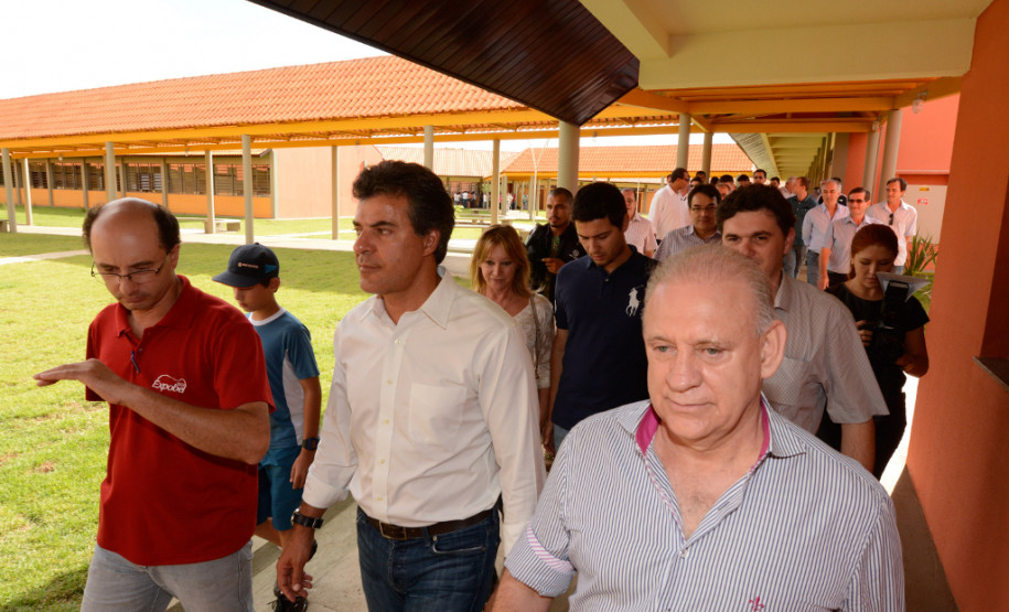 Governador visitou obras do Centro Estadual de Educação Profissional do Sudoeste e do Colégio Estadual Eduardo Virmond Suplicy. 14/03/2014.