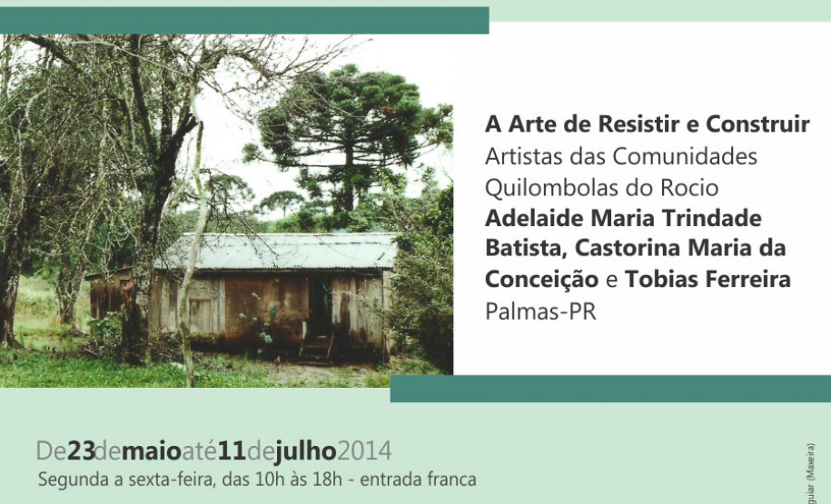 Exposição Quilombolas na Sala do Artista Popular.
Curitiba, 19 de maio de 2014.