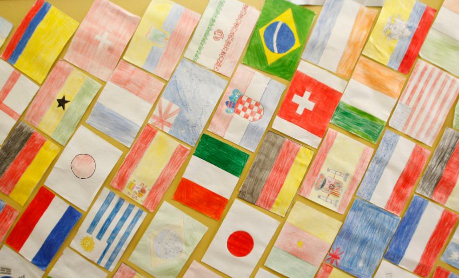 Exposição sobre a Copa do Mundo 2014 no Colegio Estadual Dom Pedro II. 05-06-14.