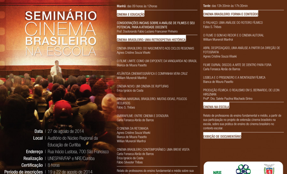 Seminário Cinema Brasileiro na Escola