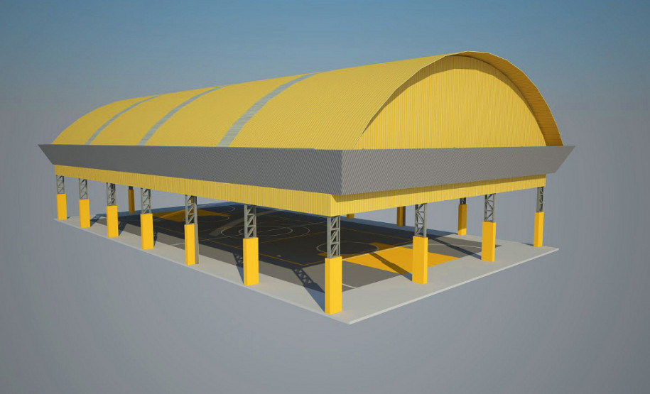 Governo do Paraná começou a construção de sete novas quadras poliesportivas cobertas em escolas de Curitiba. Obras devem ficar prontas em 2015.