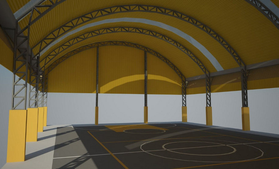 Governo do Paraná começou a construção de sete novas quadras poliesportivas cobertas em escolas de Curitiba. Obras devem ficar prontas em 2015.