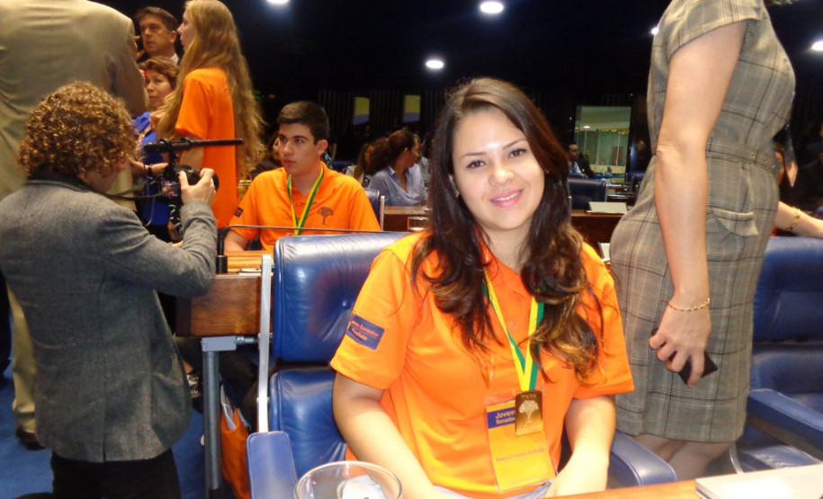 Jovem senadora do Paraná, Maria Cristiane Andrade.