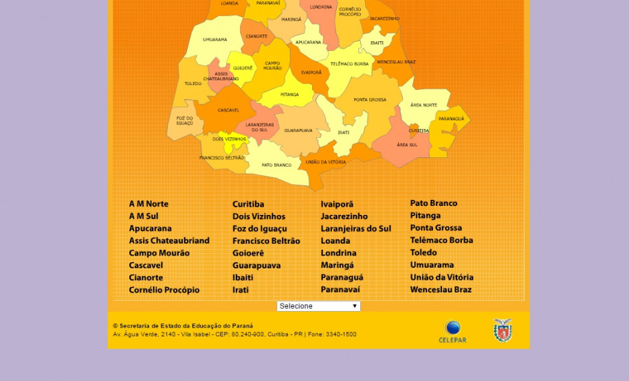 Novo site dos Núcleos Regionais de Educação A antiga versão não ficará mais disponível após o lançamento do site novo, mas o conteúdo foi migrado pelos NREs e pela SEED.