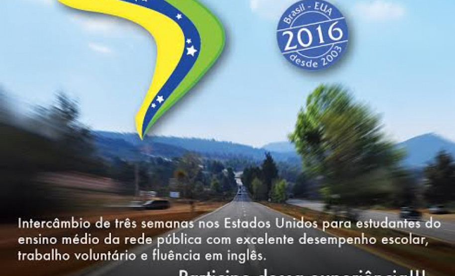 Estão abertas as inscrições para o Programa Jovens Embaixadores, que seleciona estudantes para um intercâmbio estudantil nos Estados Unidos.