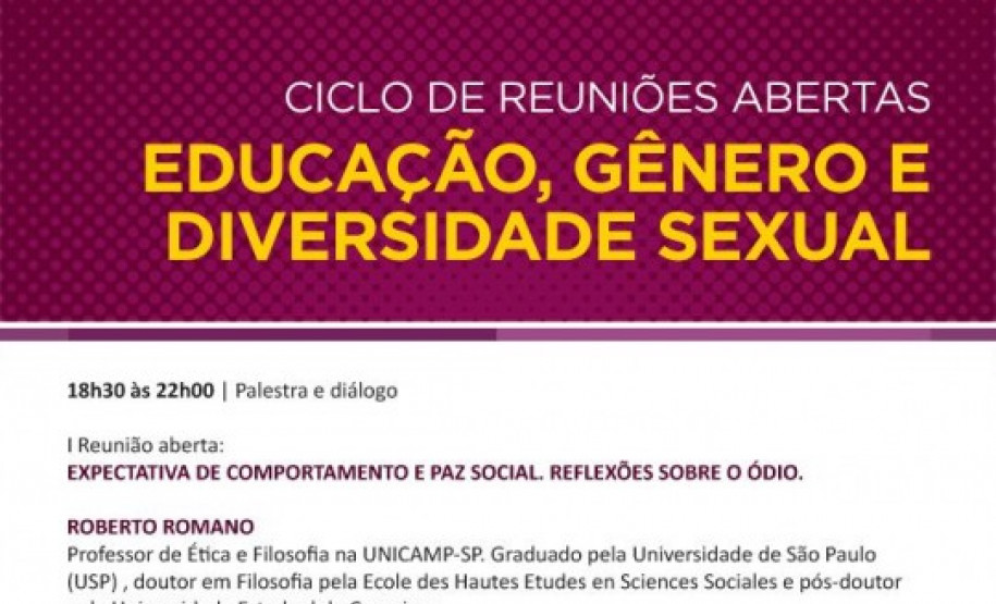 Estão abertas as inscrições para o Ciclo de Reuniões Educação, Gênero e Diversidade Sexual da Ordem dos Advogados do Brasil (OAB) do Paraná.
