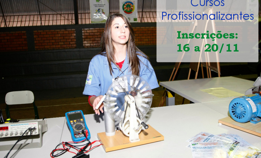 As inscrições para os cursos técnicos em nível médio oferecidos pela Secretaria de Estado da Educação iniciam nesta segunda-feira (16) e terminam na próxima sexta-feira (20). Os cadastros devem ser realizados nas próprias unidades escolares ofertantes. As inscrições podem ser feitas por meio da internet apenas em Centros Estaduais de Educação Profissional (CEEPs) e em Colégios Agrícolas Estaduais.