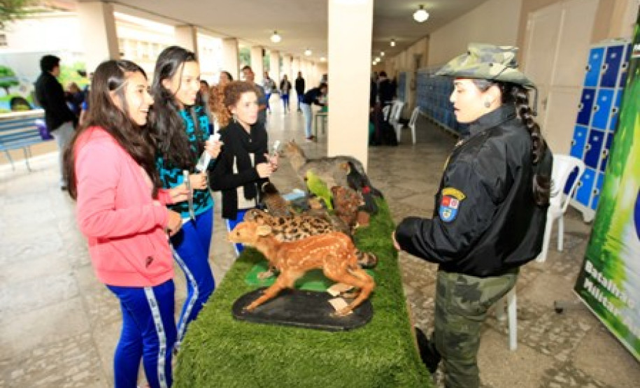 Mostra leva questões ambientais à comunidade escolar Outras instituições também apresentarem seus projetos na mostra ambiental do Colégio Estadual do Paraná, como a Sanepar, Copel, Secretaria Municipal do Meio Ambiente de Curitiba, Polícia Ambiental do Paraná, Universidade Estadual do Paraná e Parque da Ciência Newton Freire Maia.