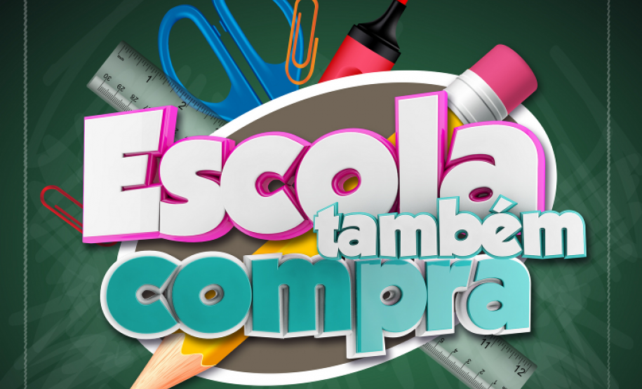 “Escola Também Compra” é uma parceria da Secretaria da Educação com a Associação Comercial e Empresarial de Guarapuava (Acig), lançada hoje (7).