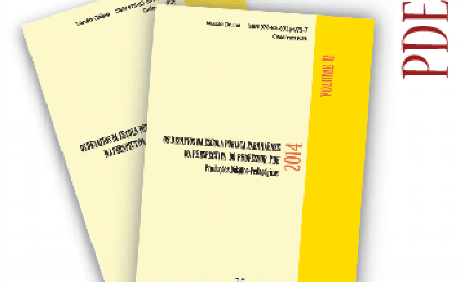 A Secretaria da Educação está divulgando uma nova série de produções dos professores que participaram do Programa de Desenvolvimento Educacional (PDE), desta vez em 2014. São produções didático-pedagógicas para serem utilizadas em sala de aula e artigos elaborados pelos quase dois mil profissionais da educação participantes nessa época, organizados em dois volumes.