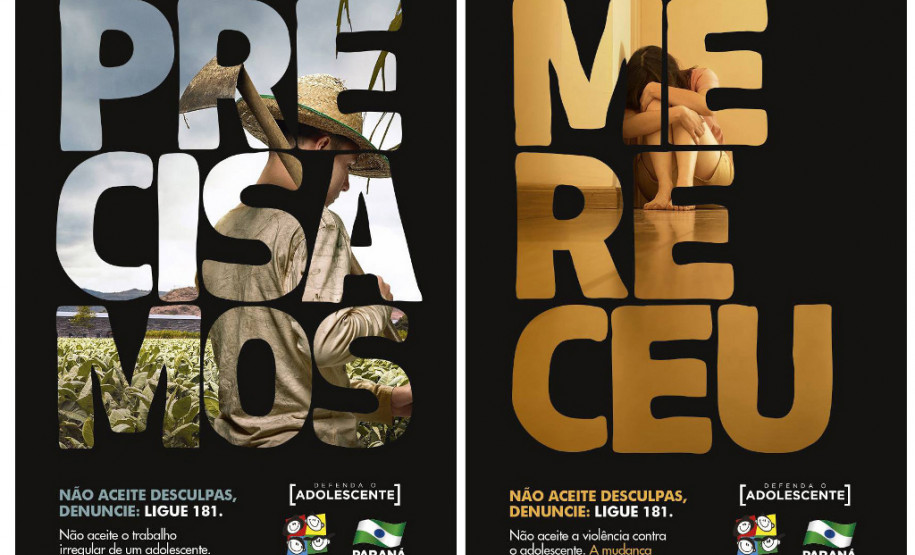 O Governo do Estado registrou aumento de 190% no número de denúncias de violências contra crianças e adolescentes e trabalho precoce desde 13 de julho, quando lançou a campanha Defenda o Adolescente. O material publicitário foi criado pela Secretaria da Família e Desenvolvimento Social para conscientizar a população sobre a importância de denunciar essas situações e impedir que elas aconteçam.