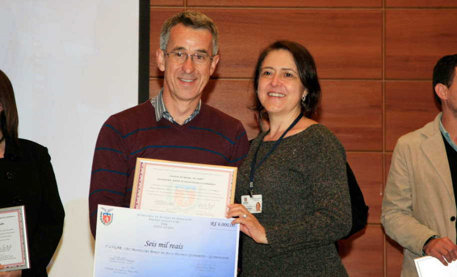 Escolas recebem prêmio de gestão em Guarapuava Para o diretor do Colégio Estadual do Campo Professora Maria de Jesus Pacheco Guimarães, de Guarapuava, Luiz Alberto Ogibowski, que ficou em primeiro lugar, a participação e o envolvimento dos alunos é o principal responsável pela boa administração que vem sendo desenvolvida pela escola