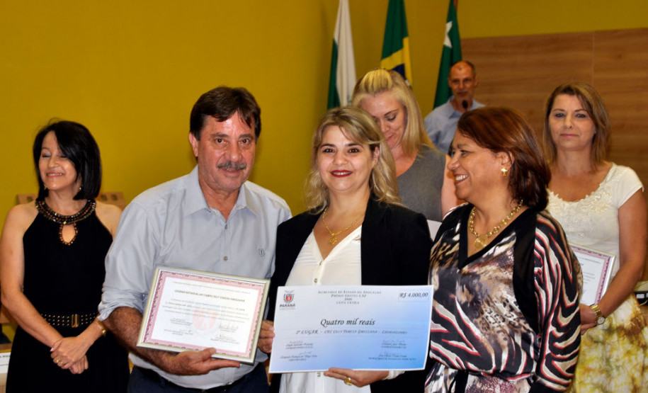 Para a diretora Claudia Jussara Grosselli, do Colégio Estadual do Campo Tereza Grezzana, de Chopinzinho, a segunda colocada, o programa oportuniza às escolas mostrarem os trabalhos que são desenvolvidos diariamente. “É uma oportunidade incrível de mostrarmos um pouco do nosso trabalho. A educação no Paraná é exemplo para o País devido o envolvimento da comunidade local na vida das escolas”, comentou Claudia.
Pato Branco, 08/12/2016.
Foto: Fernando de Jesus