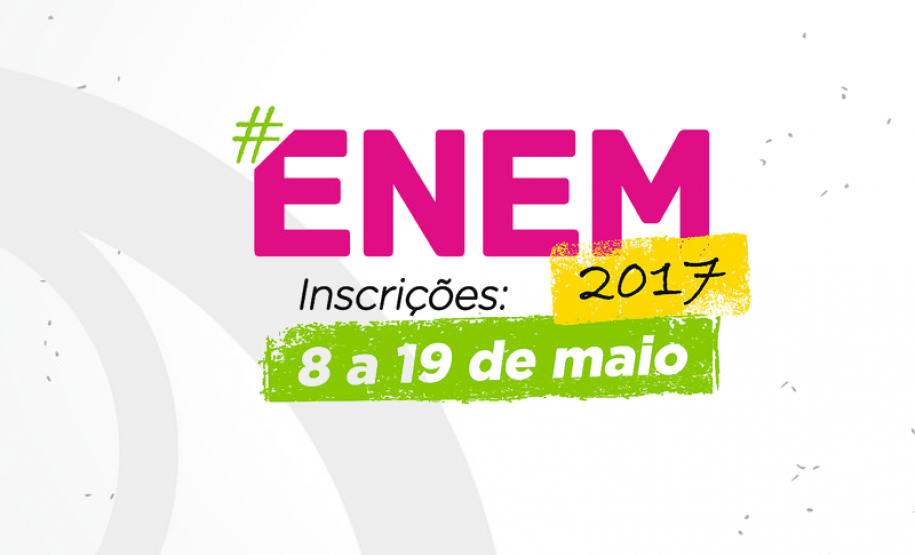Rede estadual está isenta da nova taxa do Enem Foi publicado nesta segunda-feira (10) o edital n.º 13/2017 que estabelece as regras do Exame Nacional do Ensino Médio (ENEM) para este ano. As inscrições começam no dia 08 de maio e vão até o dia 19, e serão feitas exclusivamente pela internet, na página enem.inep.gov.br/
