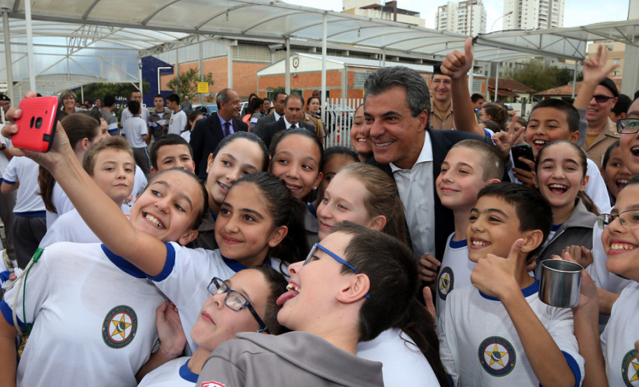 O governador Beto Richa esteve nesta quarta-feira (03