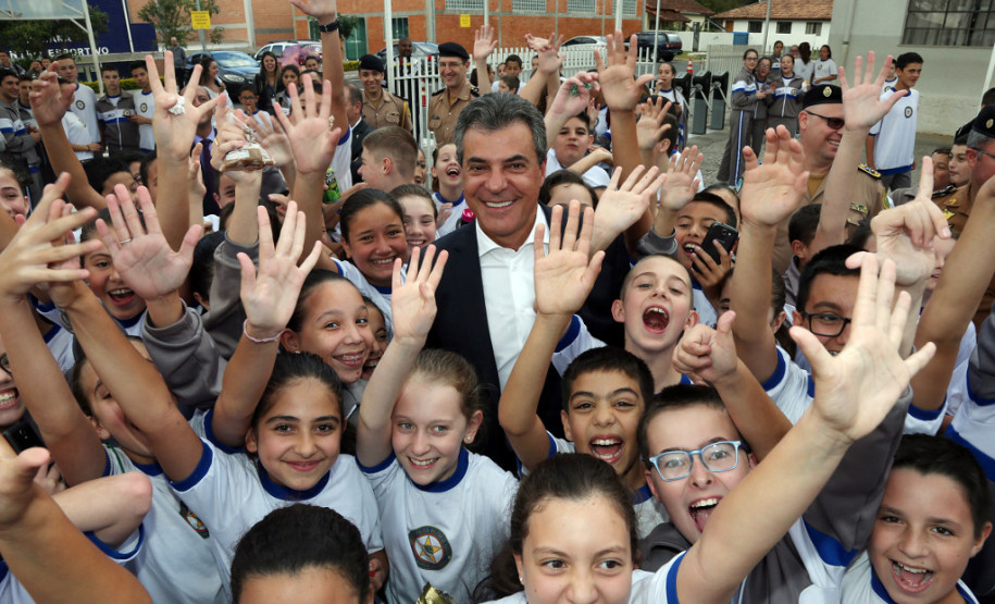 O governador Beto Richa esteve nesta quarta-feira (03