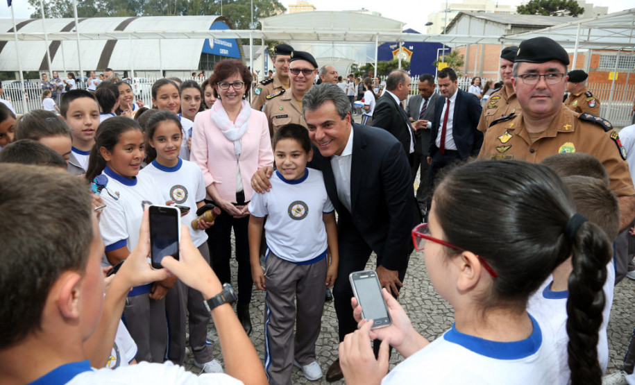 O governador Beto Richa esteve nesta quarta-feira (03
