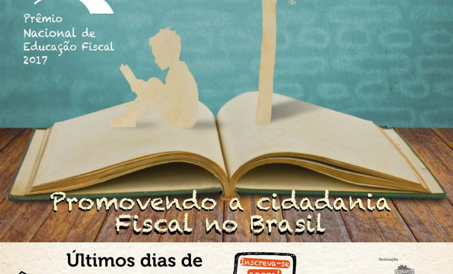 Estão abertas até 15 de julho as inscrições para o Prêmio Nacional de Educação Fiscal - Edição 2017. Podem participar profissionais da educação infantil, ensino fundamental e ensino médio que desenvolvem ações sobre este tema em suas unidades, na categoria Escolas. Serão premiados os três primeiros colocados, com valores de R$ 10 mil, R$ 5 mil e R$ 3 mil, respectivamente.