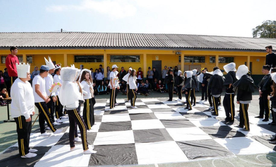 Em São José dos Pinhais, na Grande Curitiba, mais de 400 estudantes do ensino fundamental da Escola Estadual Maria Vidal Novaes participaram de atividades e oficinas de xadrez humano, dominó com caixa de leite, jogos matemáticos interativos de internet e cartazes com pinturas cubistas de artistas que utilizam ou utilizaram figuras geométricas em seus trabalhos, como o russo Wassily Kandinsky, o espanhol Pablo Picasso e o brasileiro Romero Brito.