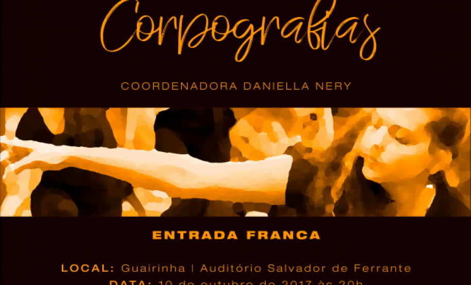 O Grupo de Dança do Colégio Estadual do Paraná, o DanCEP, estreia no próximo dia 10, em Curitiba, seu novo espetáculo chamado “Corpografias”. A apresentação começa às 20h no Guairinha, com entrada franca.