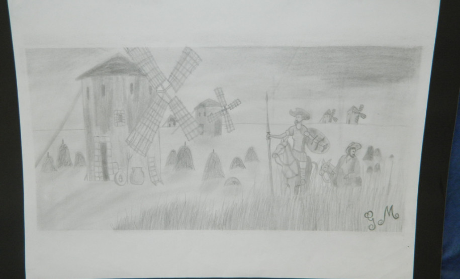 Os estudantes do 8° ano do Colégio Estadual São Paulo Apóstolo, em Curitiba, trabalharam ao longo do segundo trimestre a obra “O Engenhoso Fidalgo Dom Quixote de La Mancha”, do escritor espanhol Miguel de Cervantes. A metodologia permitiu aos alunos o aprofundamento na vida e obra do escritor e também em diversos gêneros textuais.