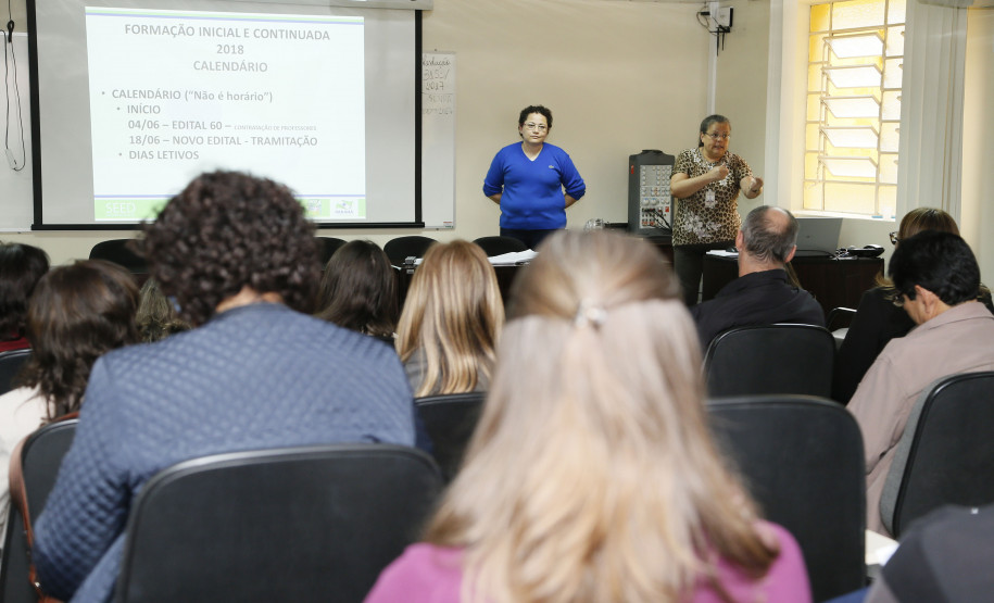 Secretaria Estadual de Educação do Paraná; Curso de Formação Inicial e Continuada no auditório da SEED. 17-04-18. Foto: Hedeson Alves