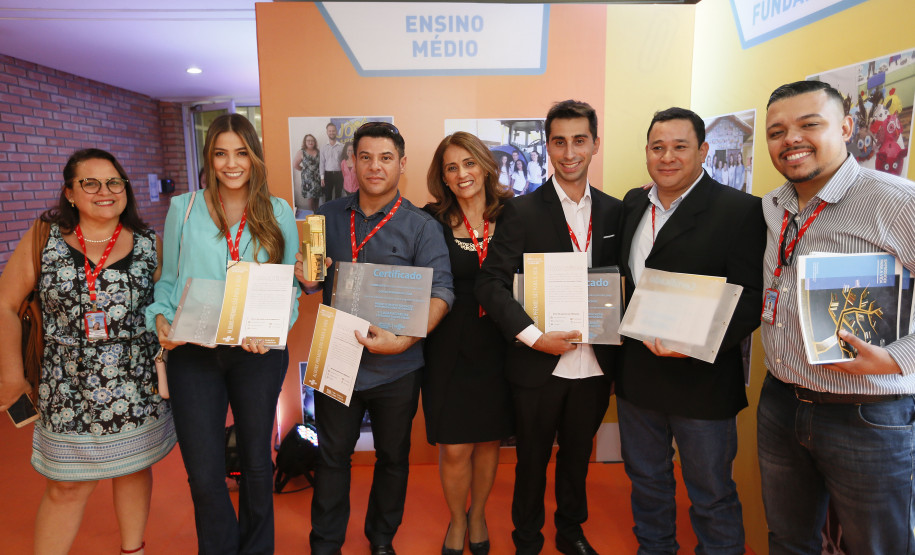 Secretaria Estadual de Educação do Paraná; Entrega do Prêmio Empreededorismo no auditório do Sebrae, CEEP Centro Estadual de Educação Profissional Professora Maria Lydia Cescato Bomtempo de Assai foi a vencedora na categoria Ensino Médio. 27-04-18. Foto: Hedeson Alves