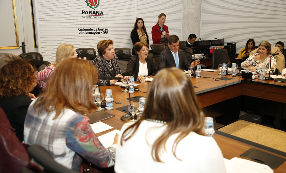 Secretaria Estadual de Educação do Paraná; Reunião com os chefes dos núcleos no GGi do Palácio Iguaçu com a presença da Secretária Lucia Cortez. 11-06-18. Foto: Hedeson Alves