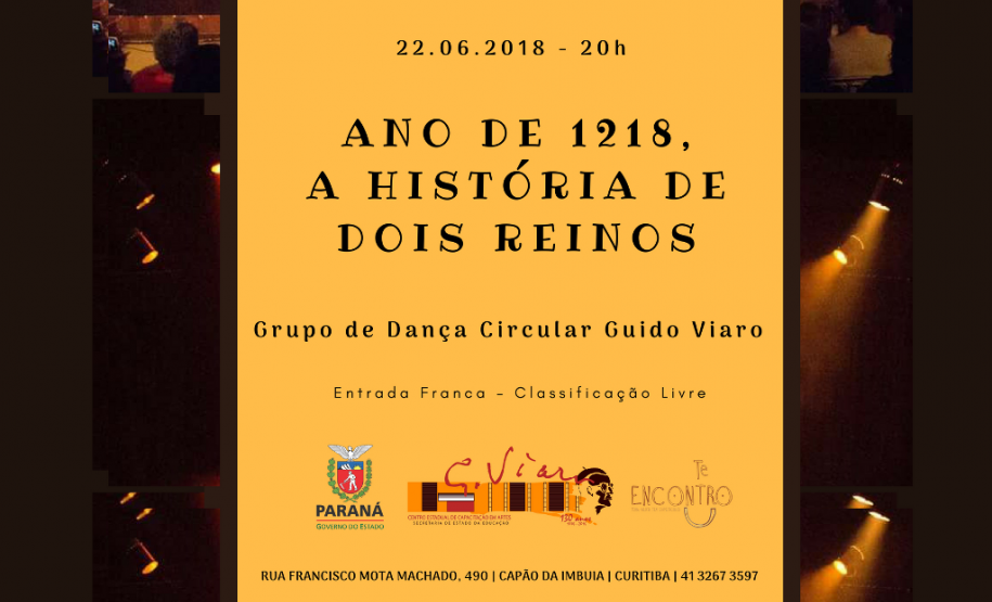 O projeto Te Encontro no Guido, promovido pelo Centro Estadual de Capacitação em Artes Guido Viaro, apresenta esta semana um espetáculo de dança aberto ao público