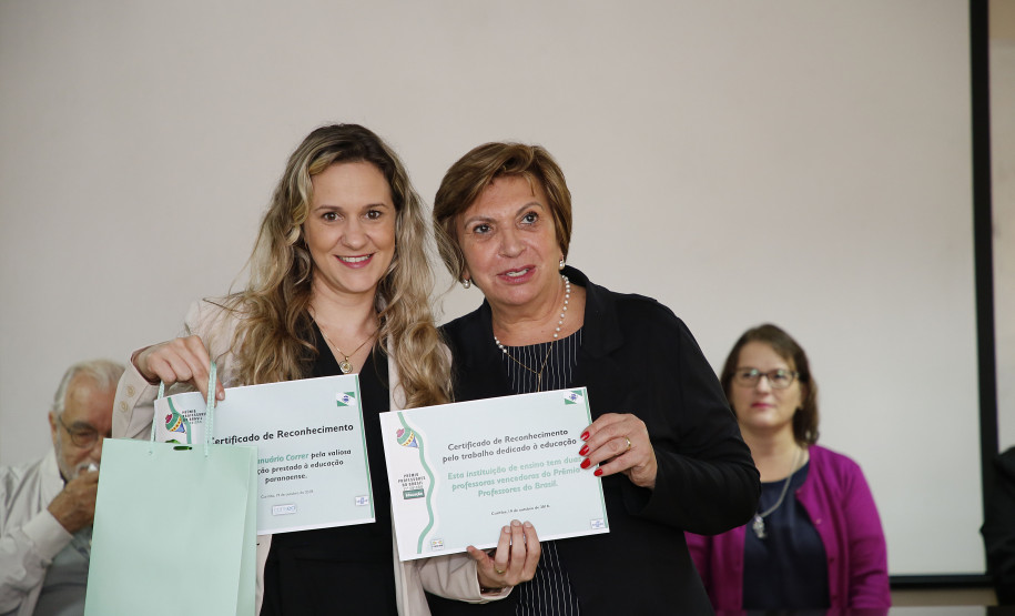 Secretaria Estadual de Educação do Paraná; Premiação dos professores do estado do Paraná no auditório da SEED. 19-10-18. Foto: Hedeson Alves