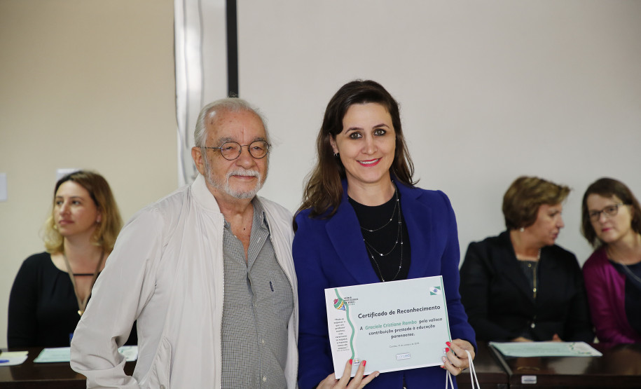 Secretaria Estadual de Educação do Paraná; Premiação dos professores do estado do Paraná no auditório da SEED. 19-10-18. Foto: Hedeson Alves