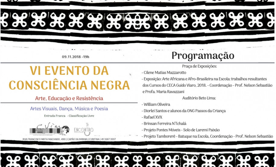Evento promovido pela Secretaria de Estado da Educação que acontece na sexta feira (9) terá apresentações de música, poesia, dança, cinema, fotografia e exposições artísticas realizadas por alunos e professores da rede estadual de ensino.
