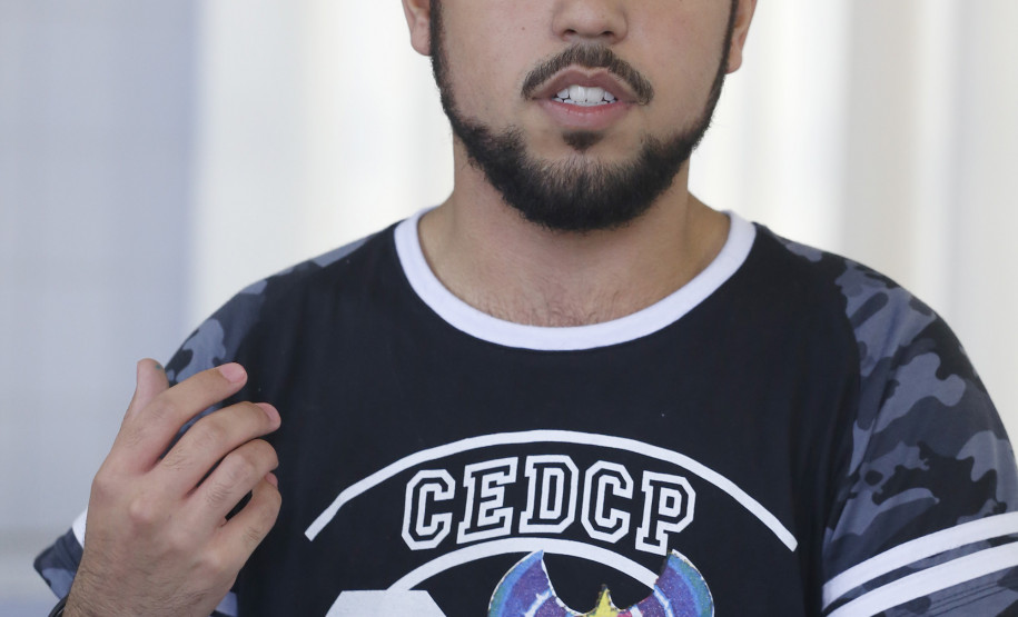 Alunos do Colégio Estadual Clotário Portugal classificaram-se em 4o lugar no concurso da NASA com o projeto Ação Apitoxina. Luiz Gustavo de Oliveira, aluno participante.Campo Largo, 06-12-18Foto: Arnaldo Alves / ANPr.