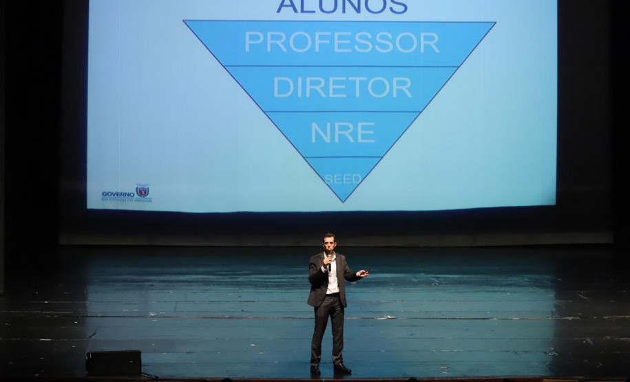 Secretaria de Estado da Educação encerrou nessa quarta-feira (30), em Curitiba, o Seminário de Diretores – Aprendizagem em Foco 2019. Cerca de 2,4 mil profissionais, entre diretores, chefes de Núcleos Regionais de Educação (NREs) e técnicos pedagógicos, participaram das três etapas do curso realizadas na capital e em Pinhão (no Centro-Sul do Estado).