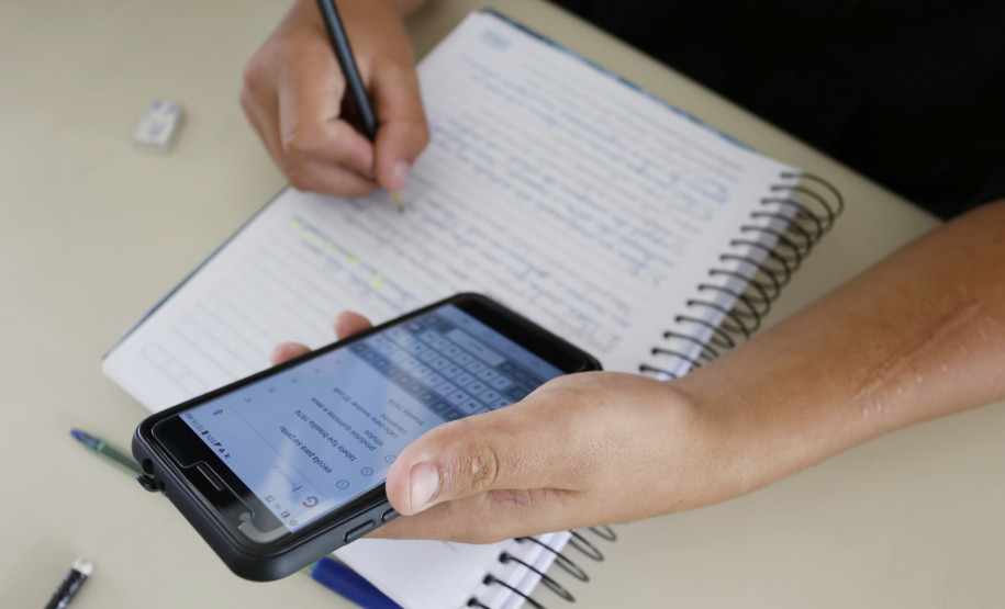 Colégio Estadual Frederico Guilherme Giese, em Piên. Foto: Arnaldo Alves/ANPr