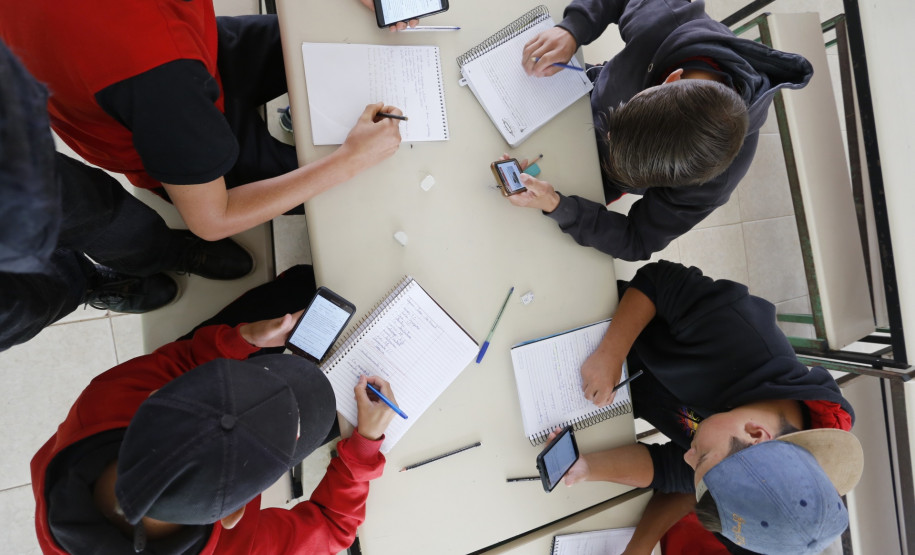 Colégio Estadual Frederico Guilherme Giese, em Piên. Foto: Arnaldo Alves/ANPr