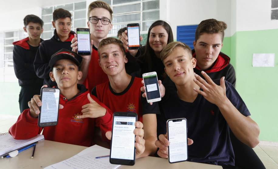 Colégio Estadual Frederico Guilherme Giese, em Piên. Foto: Arnaldo Alves/ANPr