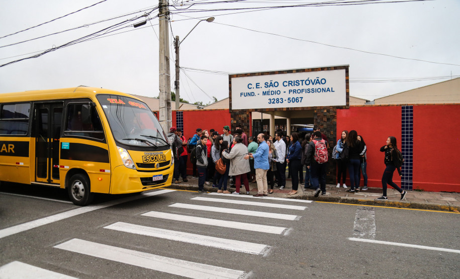 Escola Estadual São Cristóvão no início do ano letivo. Curitiba, 14/02/2019 -  Foto: Geraldo Bubniak/ANPr