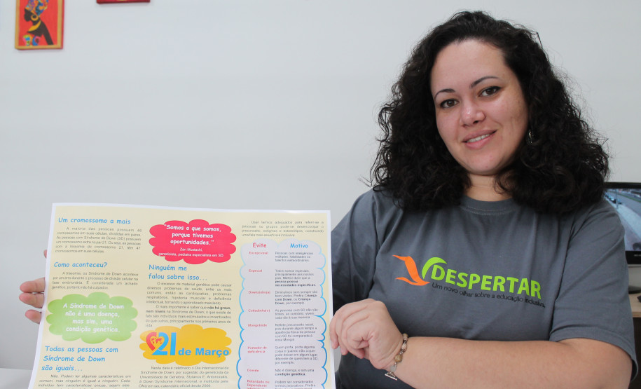 Eles assistiram nos períodos da manhã e tarde relacionadas ao conceito de Síndrome de Down e experiências vivenciadas pela bacharela em direito, Vanessa Dlugosz, mãe de um aluno com down.