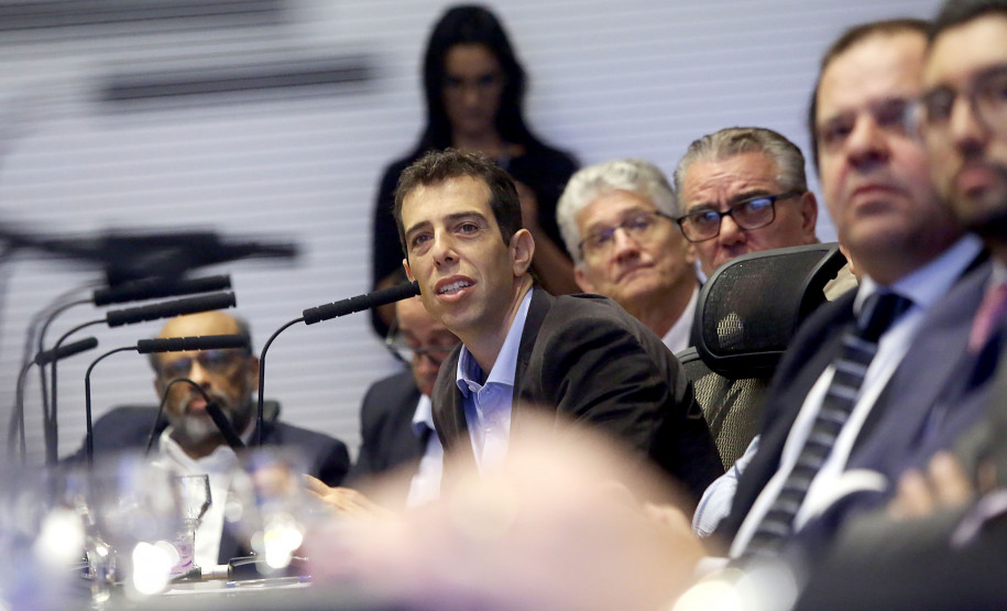 Vice-governador Darci Piana coordena Reunião com Secretariado, com a apresentação da Secretaria da Educação. Na foto, secretário Renato Feder   -  Curitiba, 26/03/2019  -  Foto: Jaelson Lucas/ANPr