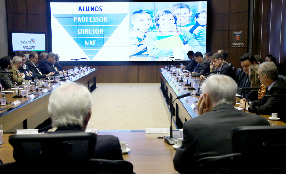 Vice-governador Darci Piana coordena Reunião com Secretariado, com a apresentação da Secretaria da Educação.  -  Curitiba, 26/03/2019  -  Foto: Jaelson Lucas/ANPr