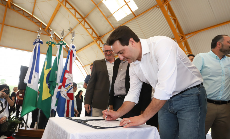 Governador Carlos Massa Ratinho Júnior inaugura em Guarapuava a nova sede do Colégio Estadual Leni Marlene Jacob - Guarapuava, 04/04/2019 - Foto: Rodrigo Felix Leal/ANPr