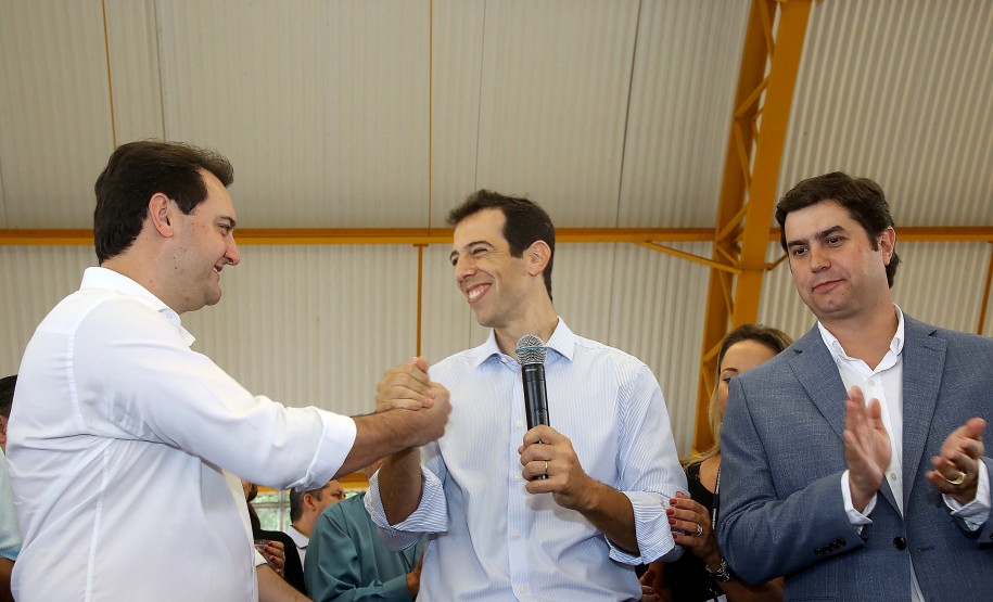 Governador Carlos Massa Ratinho Júnior inaugura em Guarapuava a nova sede do Colégio Estadual Leni Marlene Jacob - Guarapuava, 04/04/2019 - Foto: Jaelson Lucas/ANPr