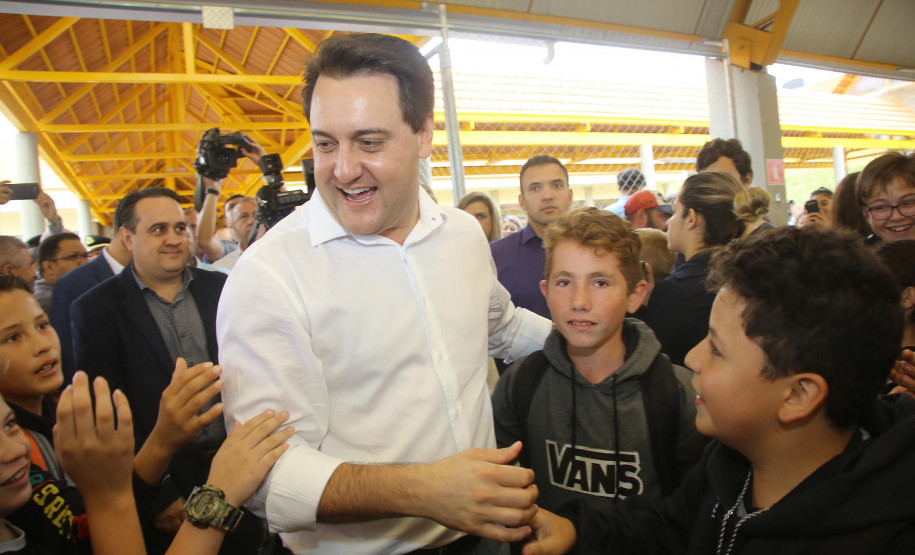 |Governador Carlos Massa Ratinho Júnior inaugura em Guarapuava a nova sede do Colégio Estadual Pedro Carli - Guarapuava, 04/04/2019 - Foto: Jaelson Lucas/ANPr