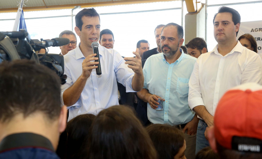 |Governador Carlos Massa Ratinho Júnior inaugura em Guarapuava a nova sede do Colégio Estadual Pedro Carli - Guarapuava, 04/04/2019 - Foto: Jaelson Lucas/ANPr