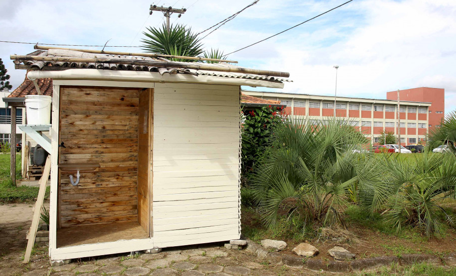 Sanitário ecológico na escola estadual Newton Freire Maia em Pinhais. Pinhais,12/03/2019 Foto:Jaelson Lucas / ANPr